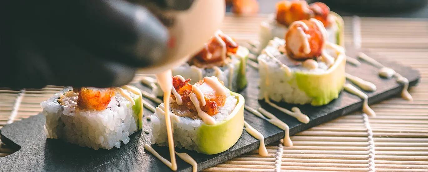 El secreto del sushi fusión está en el topping